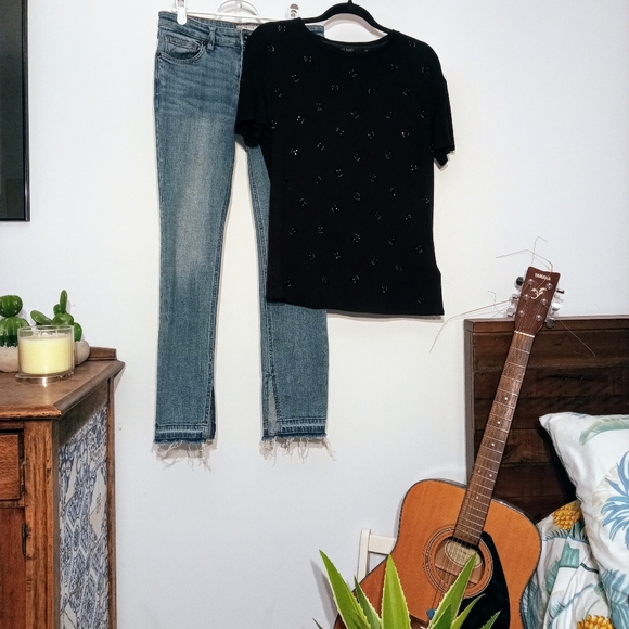 Ted Baker Calessi rhinestone tee size 6 - Picture 6 of 8